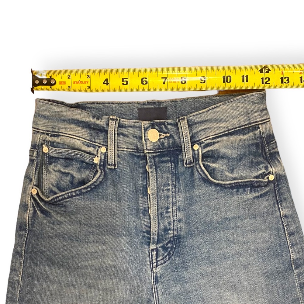 MOTHER High Waisted Hiker Hover Jean in Herbal Remedy Size 24 - Picture 11 of 12